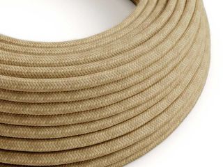 Fir textil retro rotund 2x0,75 sac cafeniu Italia