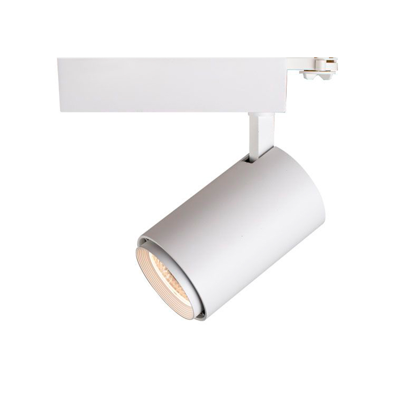 LED TRACK LIGHT 4 WIRES PROF. 30W 830 3000K 24° D100MM FUCIDA 5 ani garantie