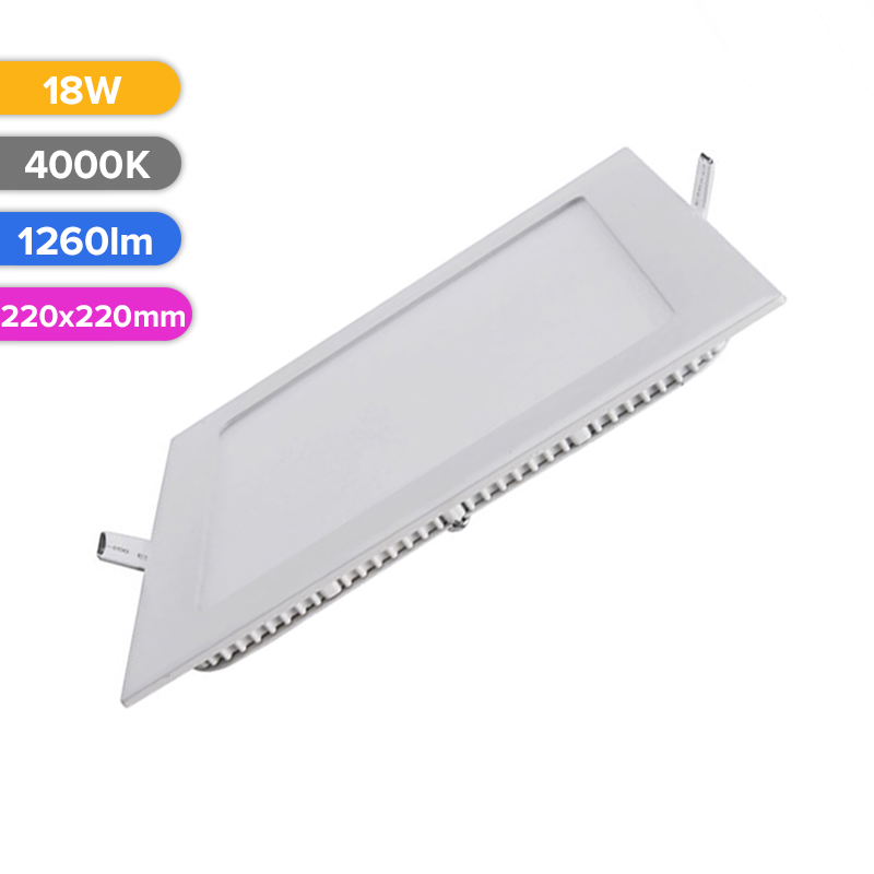 SPOT LED SLIM 18W 1260LM 740 4000K 220X220MM