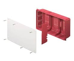 Doza, Cutie de Derivatie, Montaj Incastrat, Montarea Capacului ( Cu Suruburi), Halogen Free, IP40, 392x152x70mm, EC350C8 Elettrocanali Italia