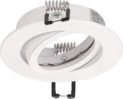 SPOT INCASTRAT TAVAN ALB ROTUND GU10 85X65/70X20mm