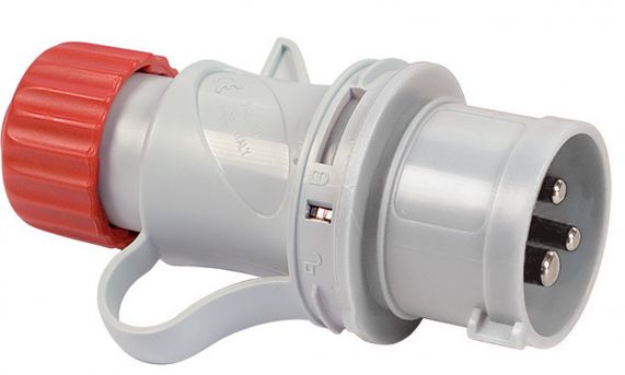 Fisa Portabila Industriala, 3P+N+E, 32A, 380 - 415V, 6h, IP44, Cablare Rapida, Culoarea Gri / Rosu, Fanton