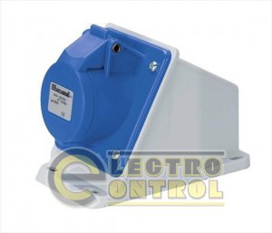 PRIZA FIXA INCLINATA 220V 16A  2P+T IP44 ELETTROCANALI ITALIA
