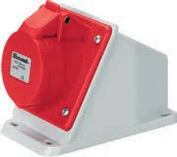 PRIZA FIXA INCLINATA 380V 32A  3P+N+T IP44 ELETTROCANALI ITALIA