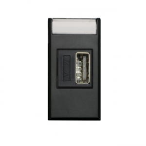 USB UNIVERSAL 2,1A 1 MOD ANTRACIT AVE ITALY