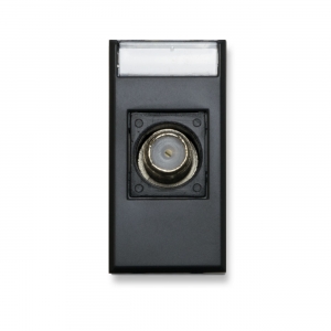 PRIZĂ TV FEMENIN F-TYPE CONECTOR 1MOD ANTRACIT AVE ITALY