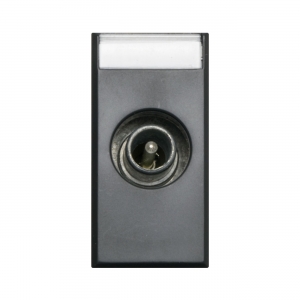 PRIZA TV MALE CON.COAXIAL DIR.TV/SAT 1MOD ANTRACIT AVE ITALY