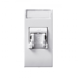 PRIZA INTERNET  Rj45 CAT6 1MOD Alb AVE ITALY