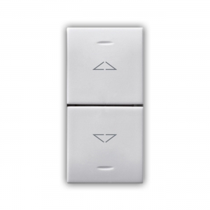 INTRERUPATOR DUBLU 1NO+1NO 10A fara interblocare 1M alb AVE ITALY