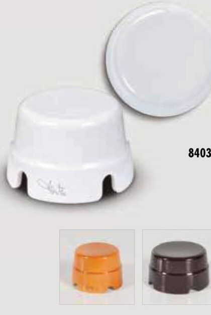 CUTIE DE DISTRIBUTIE D80MM CERAMICA CAFENIU INCHIS ITALY