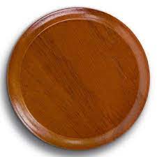 Baza din Lemn Rotunda, Pentru Produse Country Fanton Ø102mm, Maro Inchis