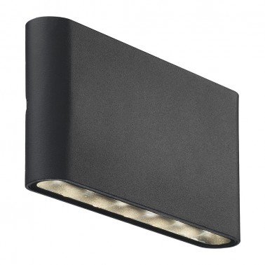 SPOT PE PERETE BLACK 7W IP54 ALUMIN NEGRU MONDO LUCE