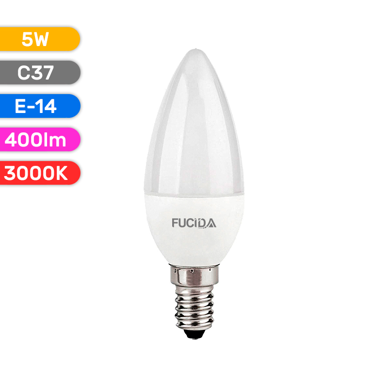 BEC LED C37 5W 400LM 830 3000K E14