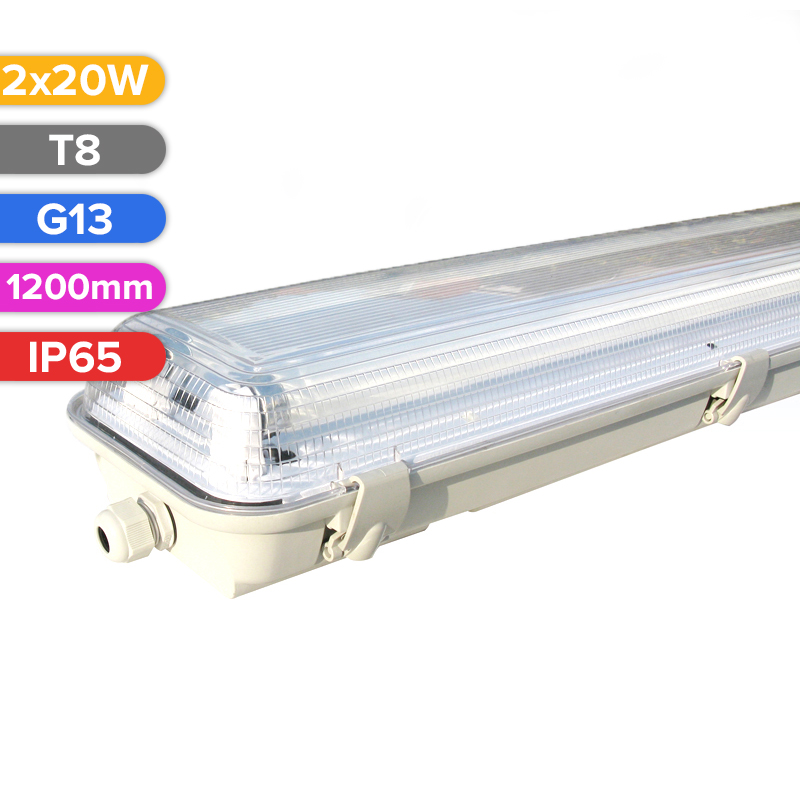CORP DE ILUMINAT PENTRU TUB LED 2X20W 1200MM IP65