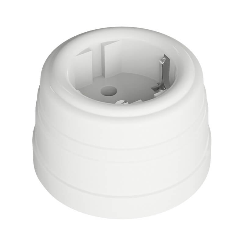 PRIZA RETRO 2P+T 16A IP20 ALBA PLASTIC