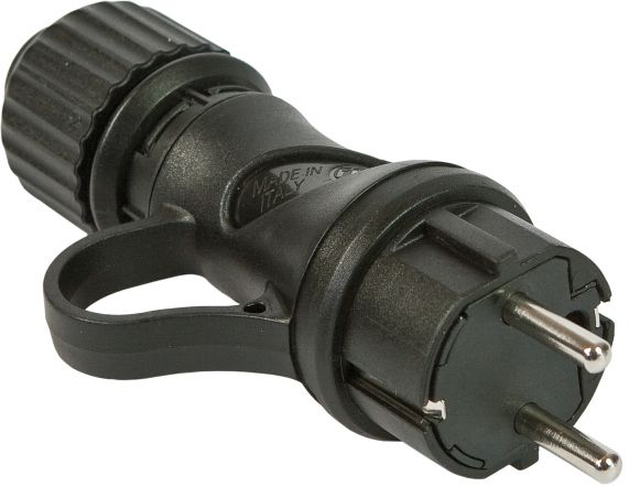 Fisa Stecher Schuko Profi IP44 16A Hi-Pro Negru Fanton