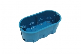 Doza, Cutie de Derivatie, Pentru Rigips, 4 Module, Montaj Incastrat, Albastra, EC34004 Elettrocanali Italia