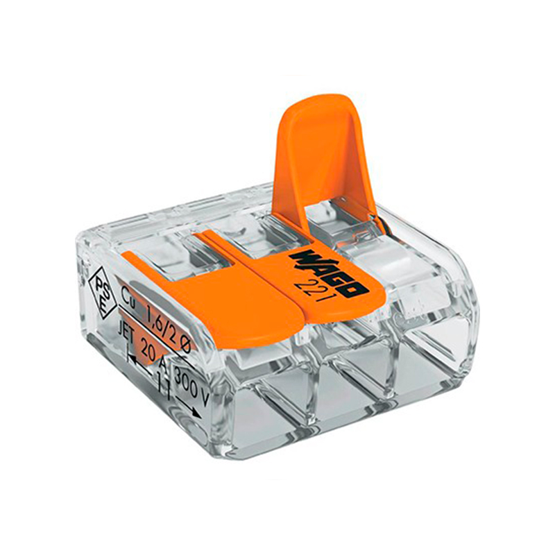 CONECTOR CLEMA 221-413 (3Х4,0mm2) WAGO ORIGINALĂ