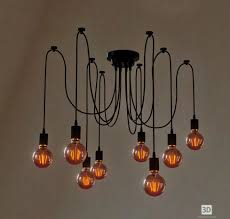 LUSTRA LOFT PAUC SPIDER 8 IESIRI 1,8M E27 METAL PVC