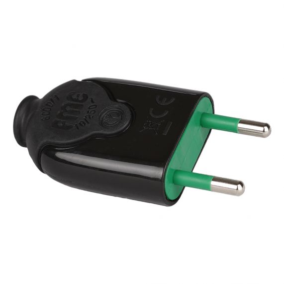 Fisa Standart S10, 2P, 10A, Usor Demontabila, IP20, 250V, Negru, Linia BICÒ, Fanton