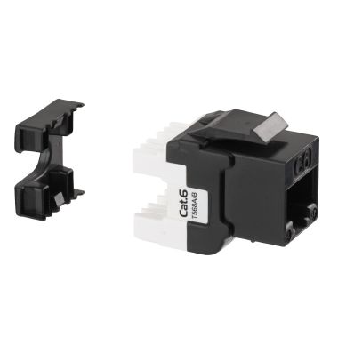 Conector modul Keystone Jack Cat.6, 180°, UTP (neecranat), 250Mhz, Negru, Fanton