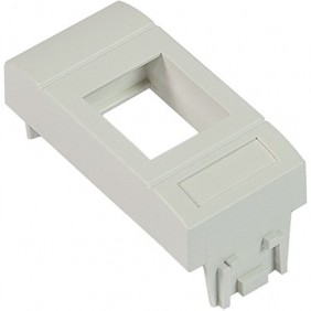 Adaptor spatiu modul Keystone RJ45 Compatibil cu AVE DOMUS, Plastic, Alb, Fanton