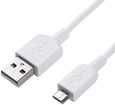 Cablu USB 2.1A, 1m, USB-A / Micro USB, Alb, Fanton
