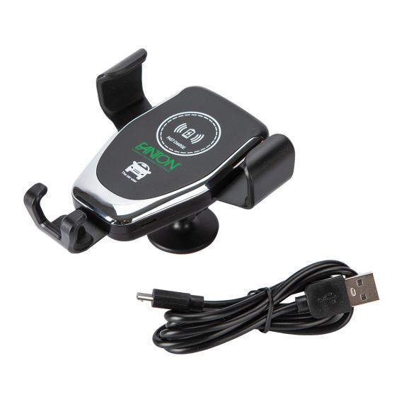 Incarcator Auto Wireless, Cu Autoblocarea Telefonului mobil, 10W, 5V /2A, 9V /1, 67A, Negru, Fanton