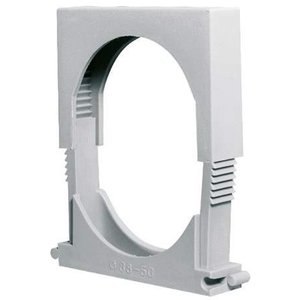 Set 100 Cleme Fixare Pentru Teava, Copex, Tub pvc, Multidiametru Ø12-20mm, Interconectabile, ECC12, Elettrocanali Italia