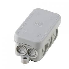 Doza, Cutie de Derivatie, Montaj Aplicat, 6 Intrari Cablu Ø8-14mm +4 Intrari cu Cablu Ø7-9mm, Montarea Capacului ( Cu Presiune), Autostingere, Halogen Free, IP55, 400V, 70x33x30mm, Elettrocanali Italia