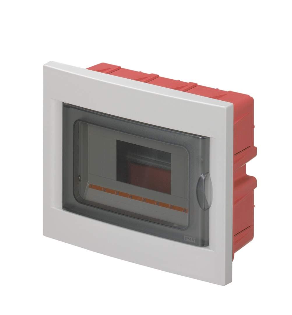 PANOU P/U AUTOMATE INCASTRATĂ IN PERETE IP40  8 MOD GRI USA FUMURIE