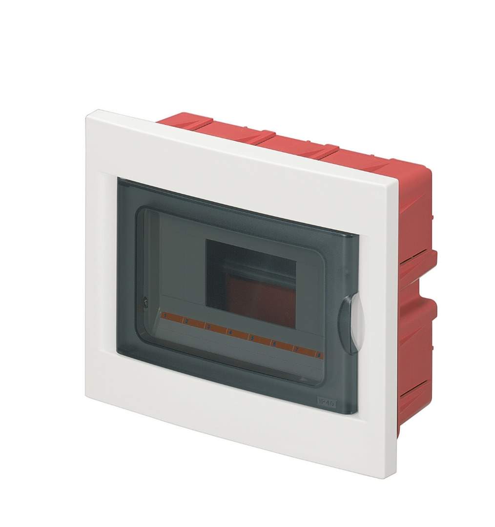 PANOU P/U AUTOMATE INCASTRATĂ IN PERETE IP40  8 MOD ALB USA FUMURIE