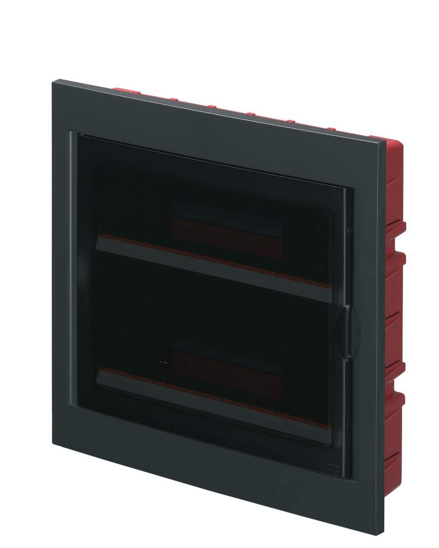 PANOU P/U AUTOMATE INCASTRATĂ IN PERETE IP40 36 MOD TOTAL NEGRU