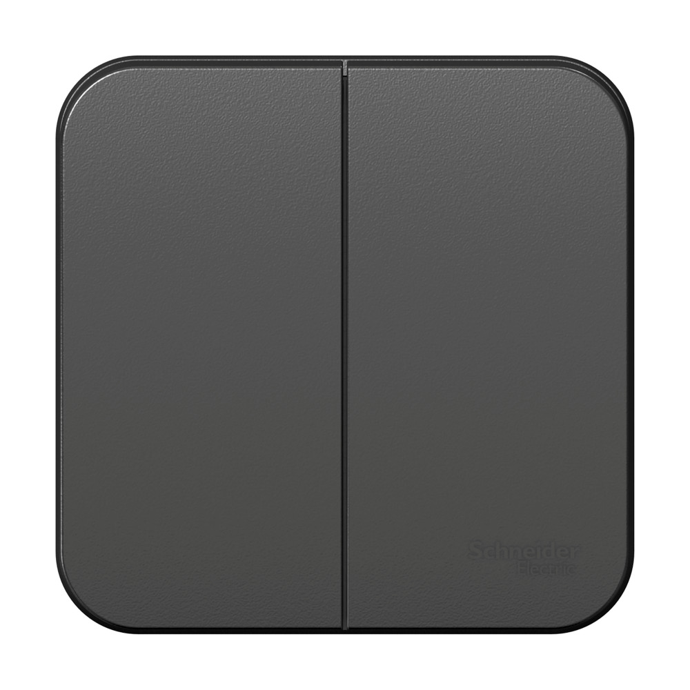 ÎNTRERUPĂTOR EXTERIOR 2CL 10A 250V CU RAMĂ ANTRACIT