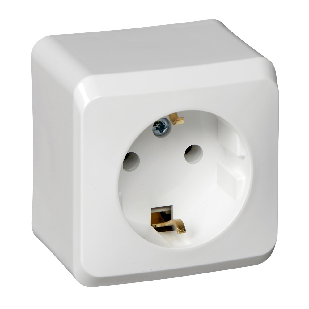 PRIZĂ EXTERIOR 2P+E 16A 250V ALB