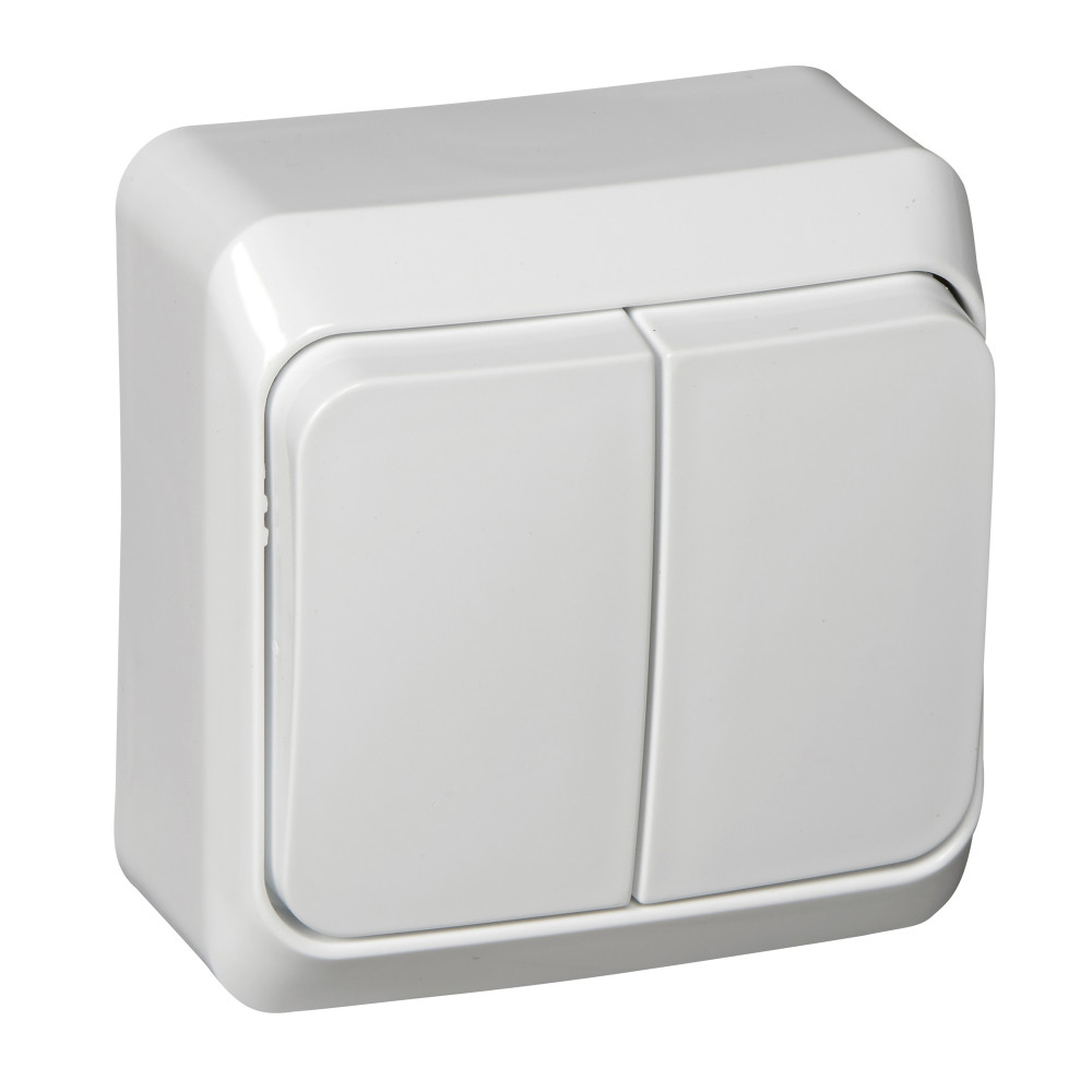 ÎNTRERUPĂTOR EXTERIOR 2CL 10AX ALB
