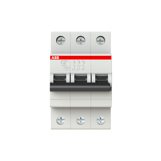 INTRERUPATOR AUTOMAT SH203L-C 20A 3P 4.5KA ABB