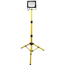 Suport Trepied telescopic pentru proiector de lucru ( NU ESTE INCLUS), Inaltimea max 1.30m, Galben, Fanton