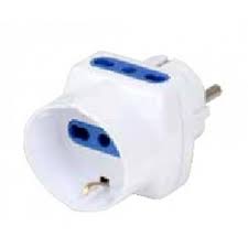 ADAPTOR TRIPLU 2 PRIZE IT 10A 1 SCHUKO 16A 2P+T ALB