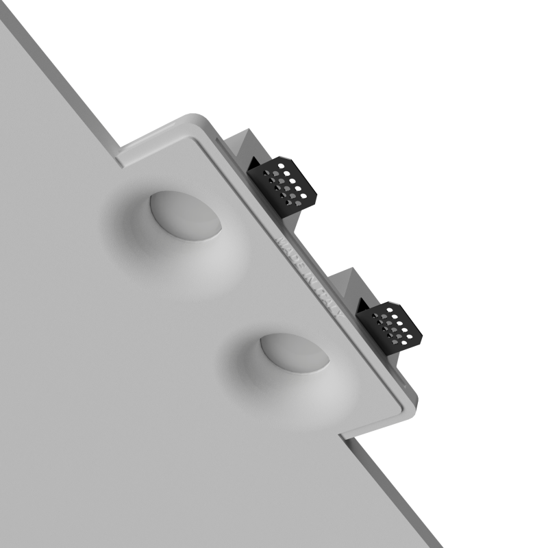 Spot incastrat din ghips dublu 2XGU10 255X130X95H mm Dese Italia