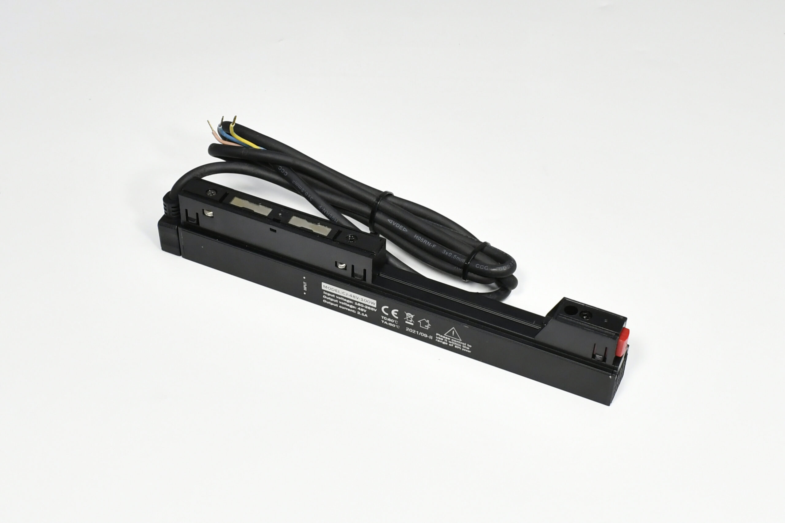 DRIVER INCASTRAT TRACK MAGNETIC 26MM 200W 48V NEGRU MONDO LUCE