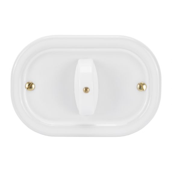 84061BW CAP SCARA CERAMICA OVAL CAFENIU 10AX 250V 125x81mm 3M FANTON ITALIA