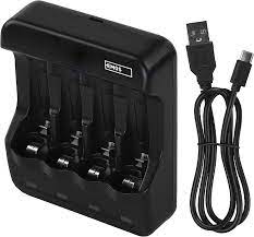 N9321 INCARCATOR BATERIE BCN-40 AAA-AA NEGRU 5A/1A 300MA MICRO USB EMOS