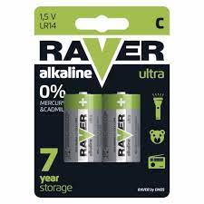 B7931 BATERII  ALKALINE  LR14 2 BUC BLISTER RAVER