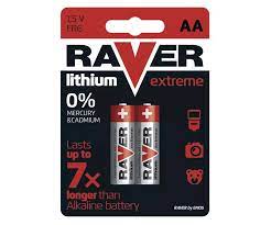 B7821 BATERIE LITIUM BLISTER 2 BUC AA 1.5V -40+60 GRADE RAVER