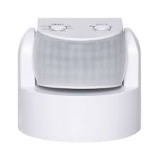 SENZOR DE MISCARE 180G 12M IP65 1200W 10SEC-15MIN ALB EMOS