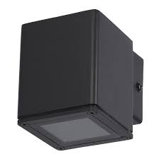 CORP DE ILUMINAT FATADA GU10 PATRAT NEGRU ANTRACIT IP44 GARDEN LINE 100X73X90mm