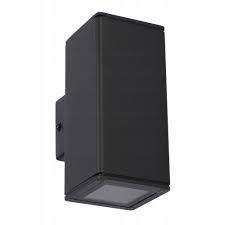 CORP DE ILUMINAT FATADA 2XGU10 PATRAT NEGRU ANTRACIT IP44 GARDEN LINE 102X73X160mm