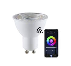 BEC LED SMART MR16 DIMABILA GU10 5,5W RGBW 2700-6500K 345LM WIFI TUYA