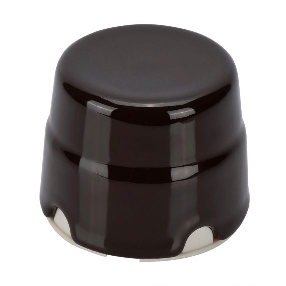 Doza de Legatura, Aplicata, din Ceramica, Ø80mm, Maro Inchis, Fanton